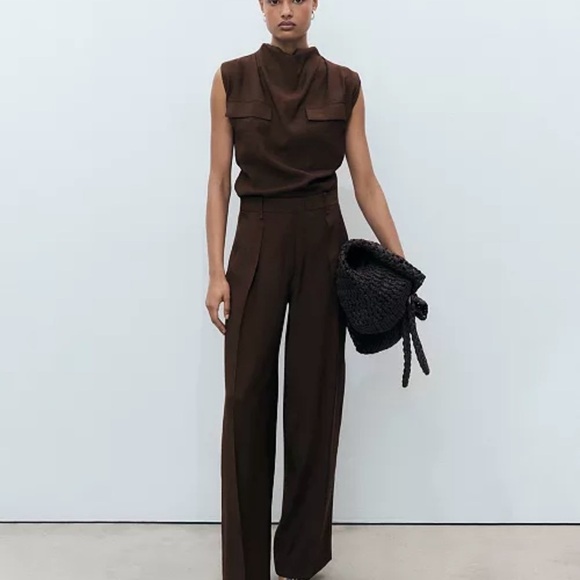 NWT MANGO
Women's Wide Leg Pleated Pants - Picture 2 of 8